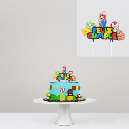 Cake Topper Mario Bros