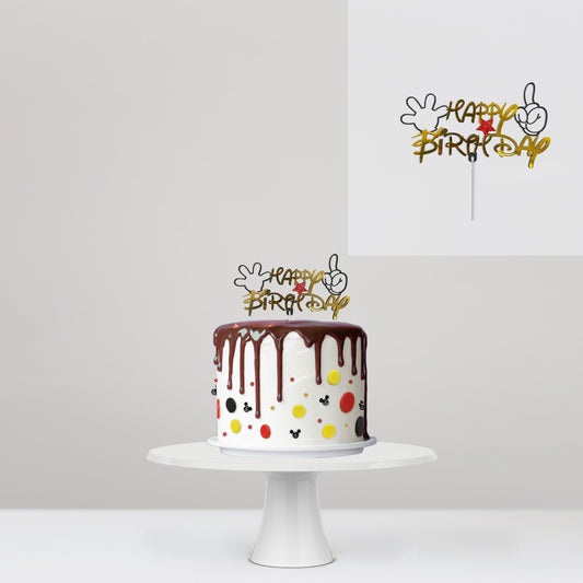 Cake Topper Happy Birthday Mickey