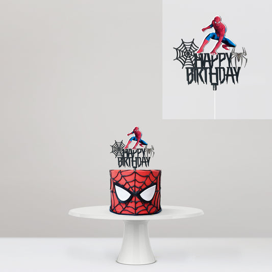Cake Topper Happy Birthday Spiderman